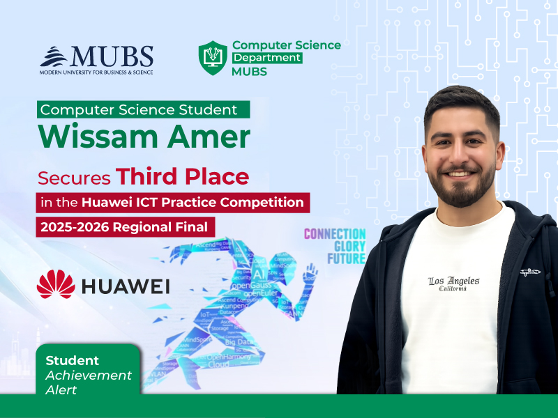 Computer Science Student Secures Third Place in the Huawei ICT Practice Competition 2025–2026 Regional Final